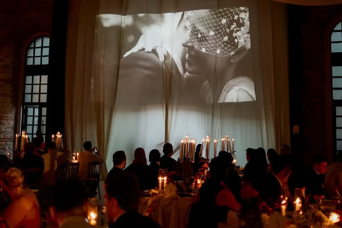 كوشة بشاشة LED وإسقاط ضوئي Projection Mapping من أفراح الكويت